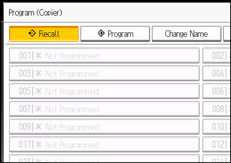 Operation panel screen illustration
