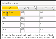 Operation panel screen illustration