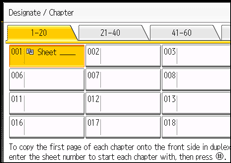 Operation panel screen illustration