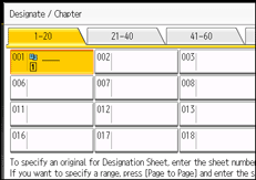 Operation panel screen illustration