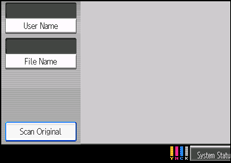 Operation panel screen illustration