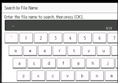 Operation panel screen illustration