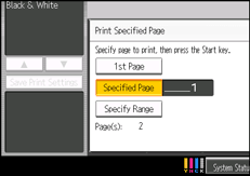 Operation panel screen illustration