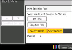 Operation panel screen illustration