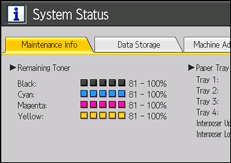 Operation panel screen illustration