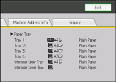 Operation panel screen illustration