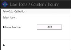Operation panel screen illustration