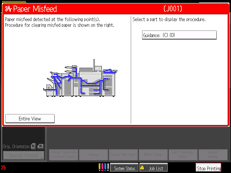 Operation panel screen illustration