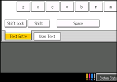 Operation panel screen illustration