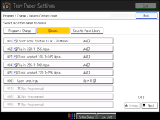 Operation panel screen illustration