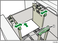 Wide large capacity tray numbered callout illustration