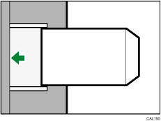 Illustration of loading envelopes in the Multi Bypass Tray