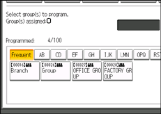 Operation panel screen illustration