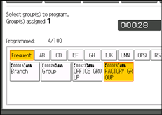 Operation panel screen illustration