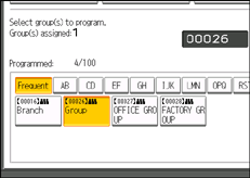 Operation panel screen illustration