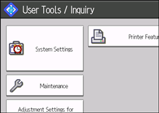 operation panel screen illustration