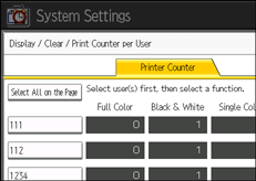 Operation panel screen illustration