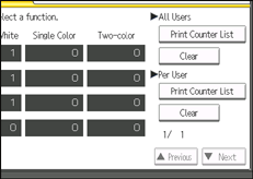 Operation panel screen illustration