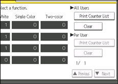 Operation panel screen illustration