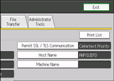 operation panel screen illustration