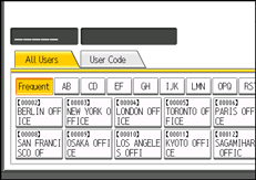 operation panel screen illustration