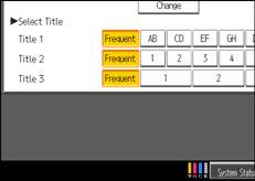 Operation panel screen illustration