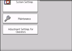 Operation panel screen illustration