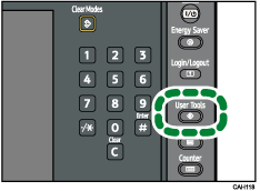 User Tools key illustration