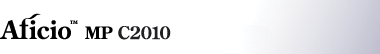 Aficio MP C2010