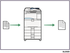 本机用作复印机插图