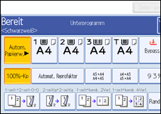 Abbildung Bedienfeld-Display