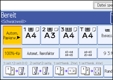 Abbildung Bedienfeld-Display