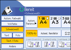 Abbildung Bedienfeld-Display