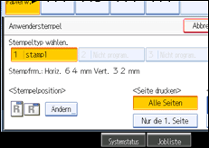 Abbildung Bedienfeld-Display