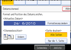 Abbildung Bedienfeld-Display