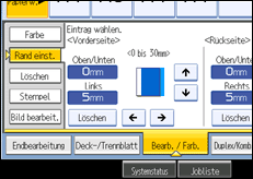Abbildung Bedienfeld-Display