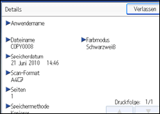 Abbildung Bedienfeld-Display