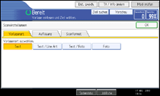 Abbildung Bedienfeld-Display