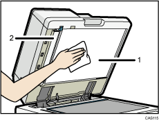 Nummerierte Abbildung des Dual-Scan-ADFs