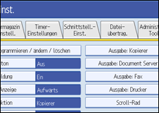 Abbildung Bedienfeld-Display