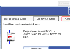 Ilustración de la pantalla panel de mandos