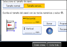 Ilustración de la pantalla panel de mandos