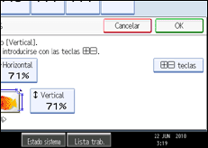 Ilustración de la pantalla panel de mandos