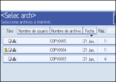 Ilustración de la pantalla panel de mandos