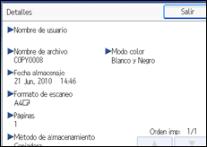 Ilustración de la pantalla panel de mandos