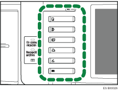 Ilustraci&oacute;n de las teclas de funci&oacute;n