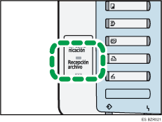 Ilustración del indicador de Recepción archivo