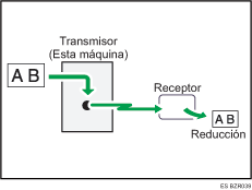 Ilustración de transmisión con Reducción auto