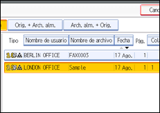 Ilustración de la pantalla panel de mandos