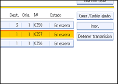 Ilustración de la pantalla panel de mandos